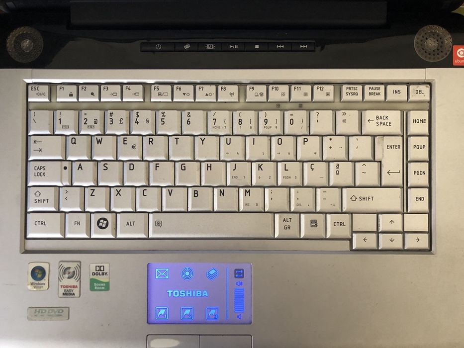 Portátil Toshiba Satellite EQUIUM A200-1V0 (AVARIADO) funciona