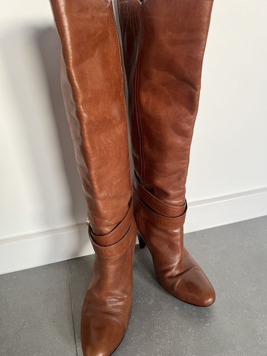 Kozaki Prima Moda 38 brązowe skóra naturalna