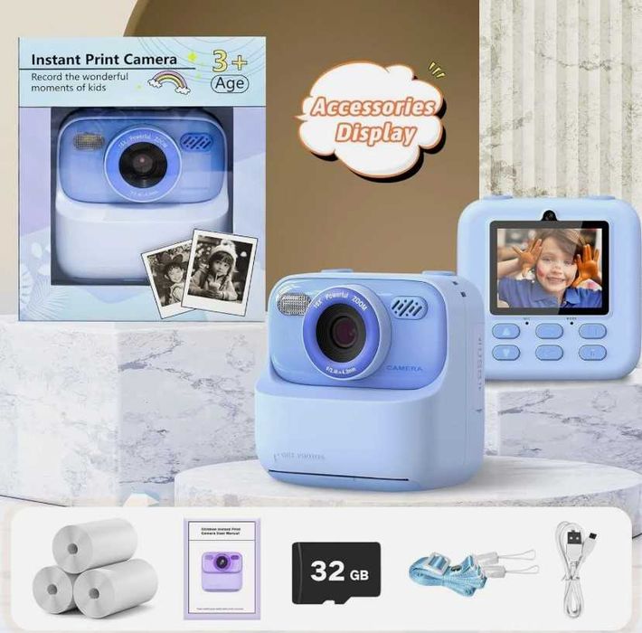 Máquina Fotográfica Instantânea - Imprime na Hora - Novo - Envio Gratuito