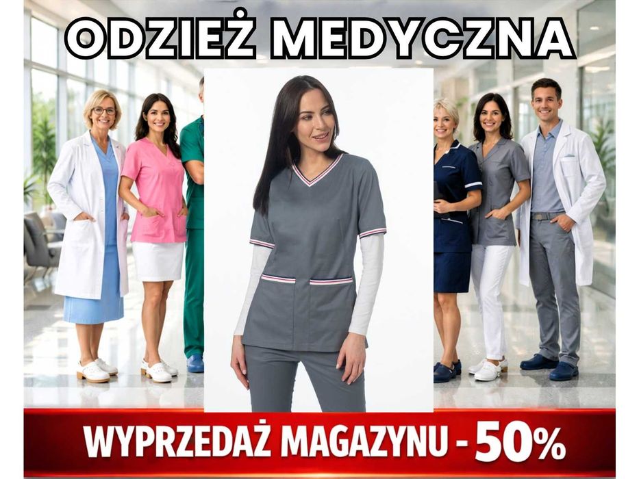 Bluza medyczna Colormed SOFT STRETCH PREMIUM BE5 - NOWA - WYPRZEDAŻ MAGAZYNU -50% różne rozmiary i kolory
