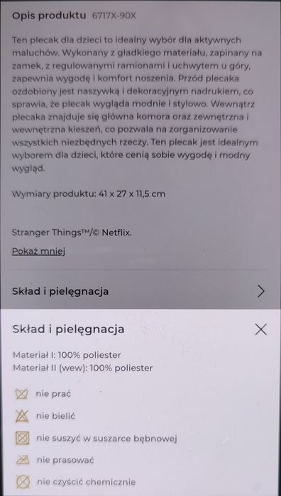 Nowy plecak na licencji stranger things netflix. Plecak firmy Reserved