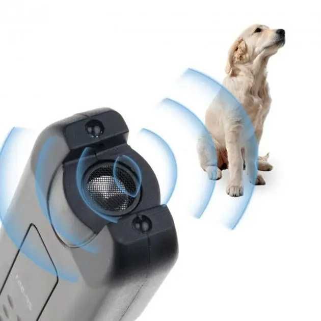 Ультразвуковий відлякувач собак із ліхтариком Dog Repeller 521