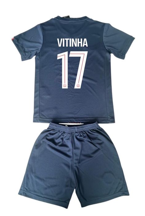 Дитяча футбольна форма Вітінья Vitinha ПСЖ «PSG» Новий сезон 2026. Преміум якість! Вишиті логотипи! Футболка + шорти!