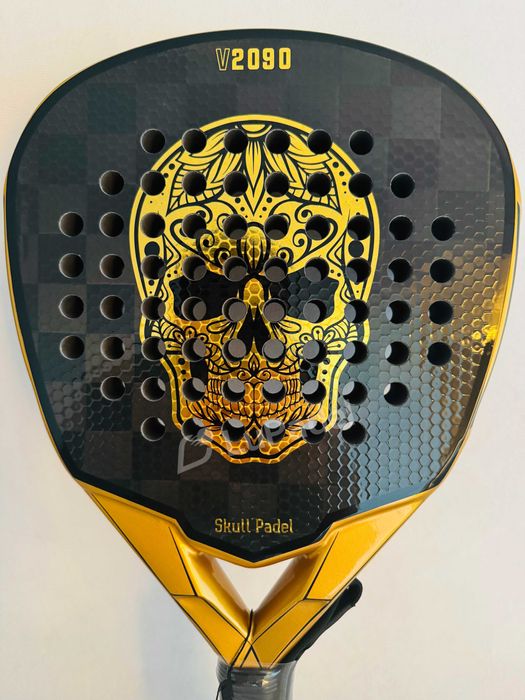 Ракетка для Падель (Padel) тенісу – Skull Padel V2090 Black Gold 24K