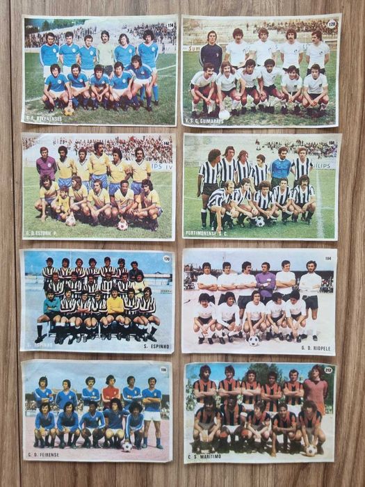Cromos de equipas de futebol 1977/78