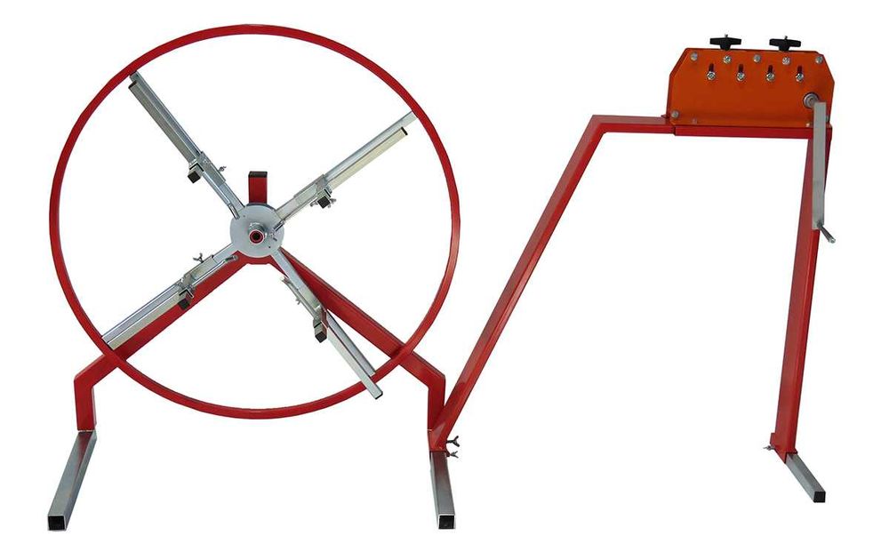 Rozwijak do drutu odgromowego i bednarki z prościarką II