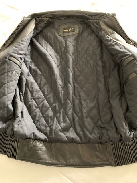 Blusão pele Massimo Dutti