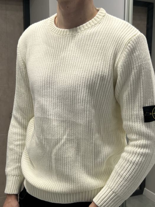 Світер Білий Stone Island