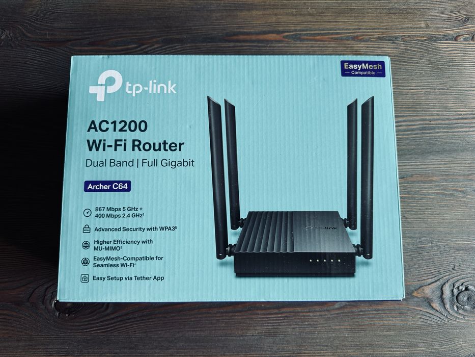 TP-Link Archer C64 AC1200 – jak nowy + oryginalne pudełko