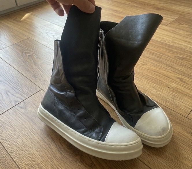 Кеды Rick Owens ramones кожаные 44 размер
