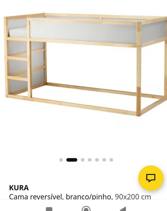 Cama KURA ikea 90*200
