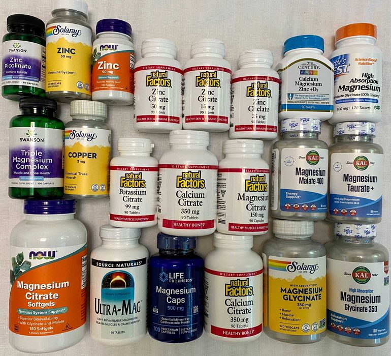 Магній, цинк, колаген, залізо, БАД, вітаміни,  та багато іншого.