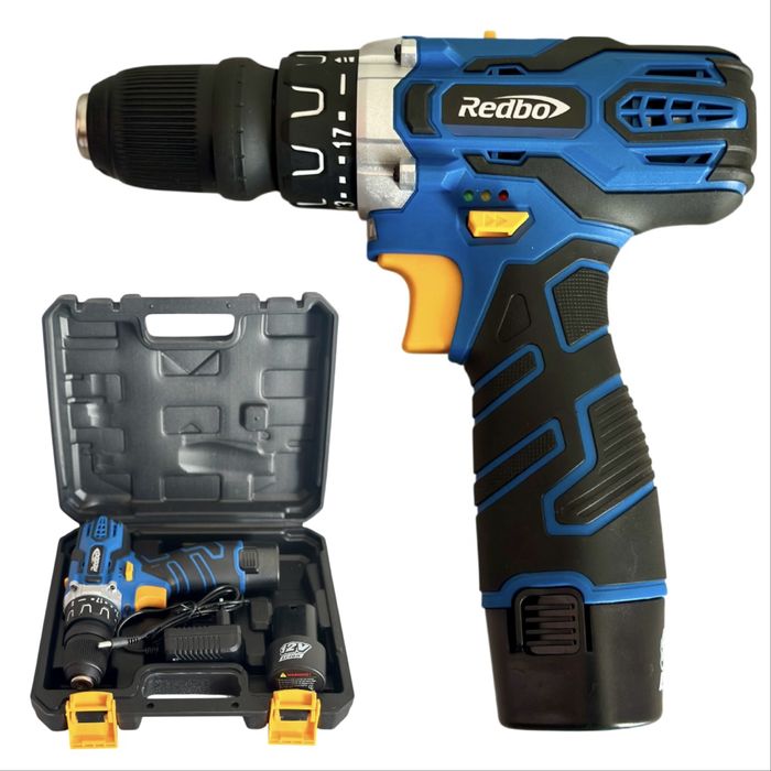 Акумуляторний шурупокрут Redbo RB-12ZUN 2 швидкості 2 АКБ Зарядка Кейс