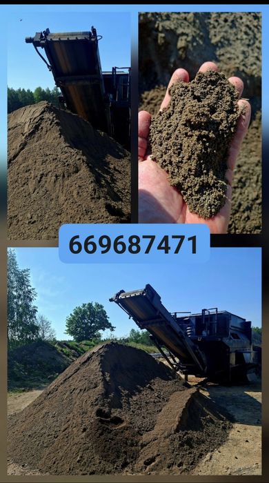 Ziemia brunatna przesiana pod trawnik, zabieram do 8ton