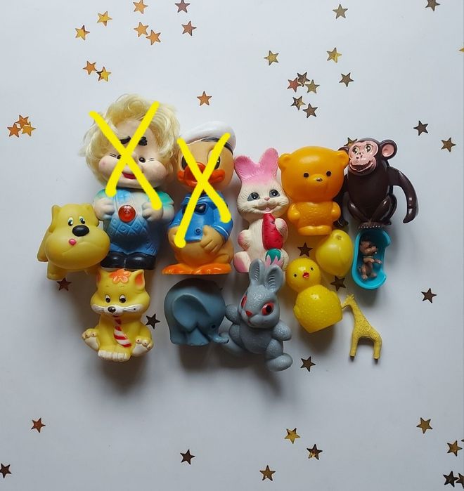 Игрушки резиновые и пластмассовые ссср