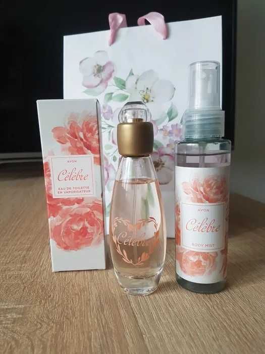 Zestaw perfumy Celebre Avon + mgiełka Celebre Avon