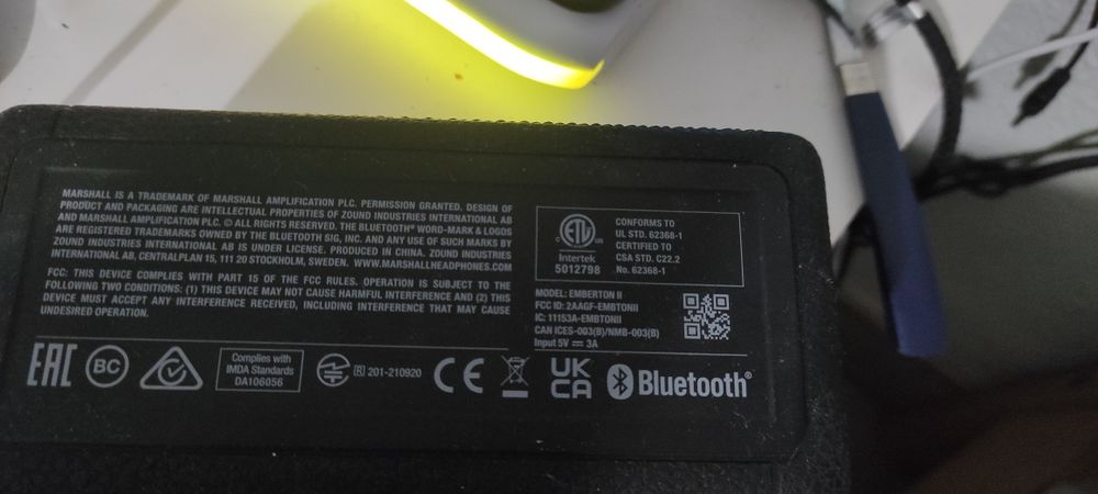 Coluna bluetooth Marshall