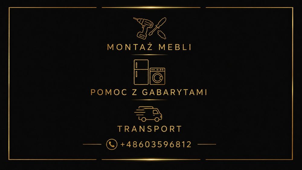 Montaż i składanie  mebli + transport