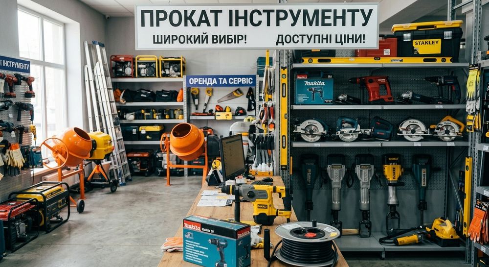 Прокат інструменту в Ірпені, Бучі та Гостомелі