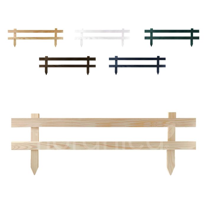 Płotek drewniany. Drewniana palisada ogrodowa. Floranica. Producenta