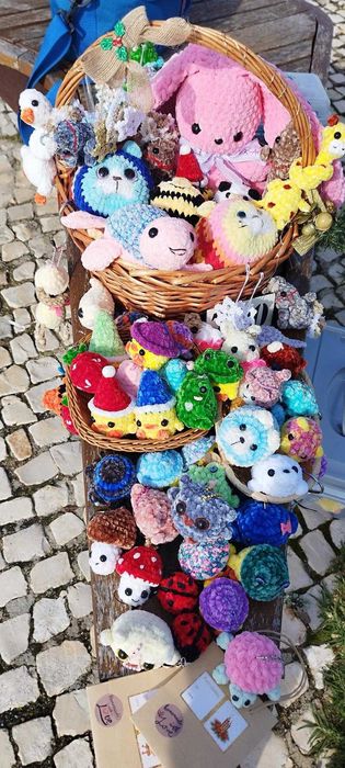 Croché para crianças, porta-chaves