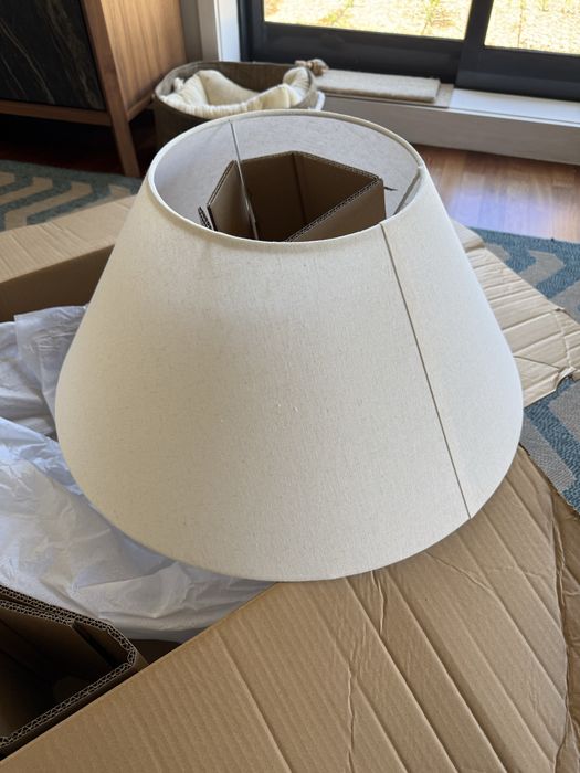 Abajur em linho 50cm Sklum