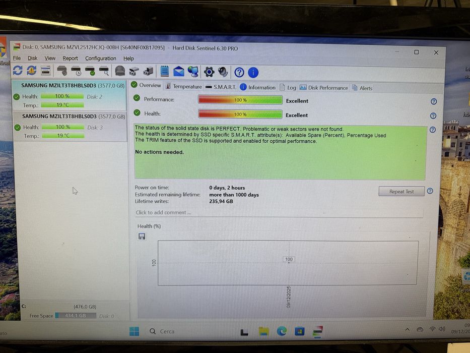 Samsung SSD диски Dell EMC 3.84 TB (SAS 12Gbps) 100% здоровʼя