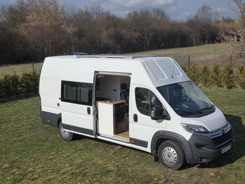 Kamper campervan citroen jumper nowa zabudowa faktura ducato boxer