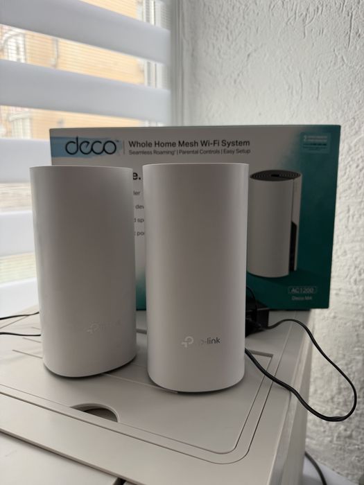 Роутер tp-link подвійний, Mesh WI-FI system AC 1200 deco m4