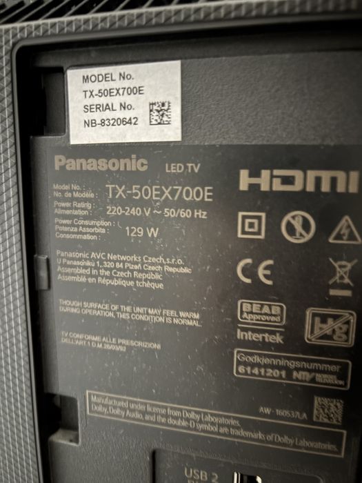 TV Panasonic TX-50EX700E 50 polegadas