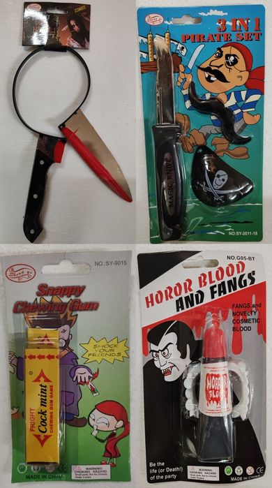 PARTIDAS Carnaval/Hallowen LOTE DE PEÇAS DIVERSAS