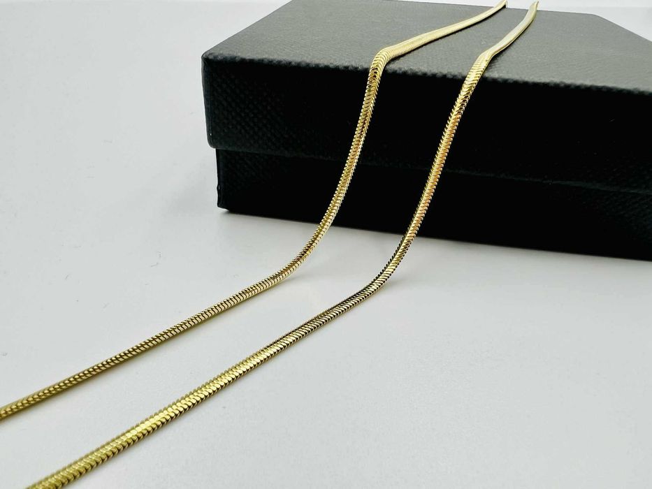 Złoty Łańcuszek Żmijka 585 Cechowany 2,1 mm 50 cm