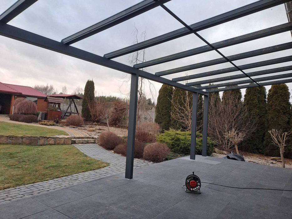 NEXHED Zadaszenie tarasu zadaszenie szklane dach tarasowy szklany dach