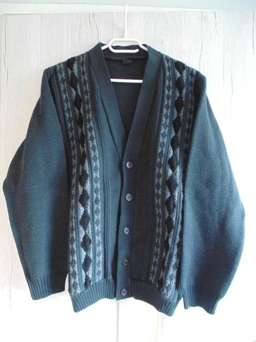 Adwo nowy ciepły grubszy sweter rozpinany męski XL