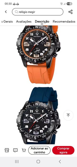 Relógios em Quartzo novos de grande qualidade 6