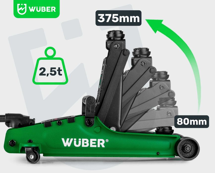Podnośnik samochodowy niskoprofilowy żaba 2,5t hydrauliczny