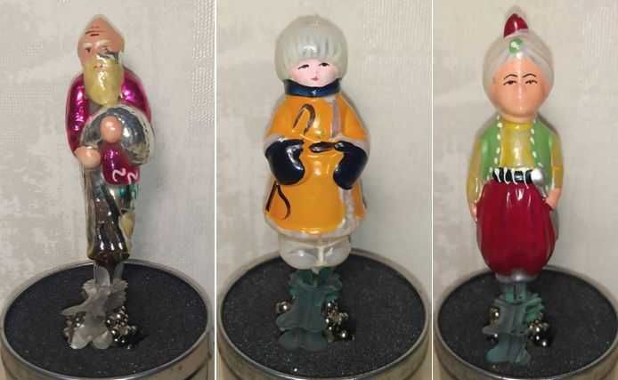Ёлочные игрушки времен СССР, 1950-1960 годов