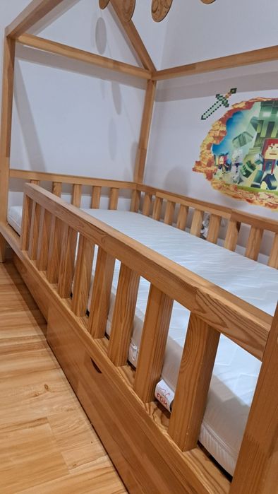 Łóżko drewniane Scandi Room