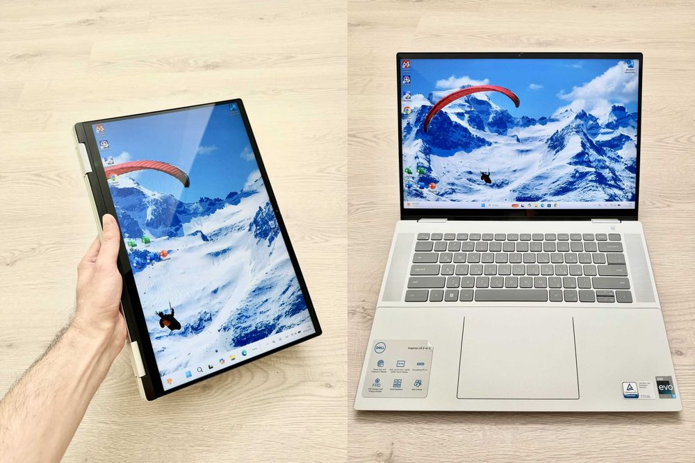 2-in-1 Dell 16" i7-1260P 16/512GB Ідеал Inspirion 7620 FHD+ АКБ 87Wh(10-12 годин) сенсорний ноутбук трансформер