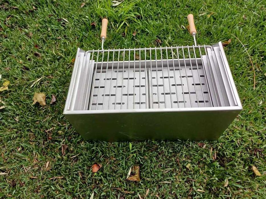 Grelhador inox 60x40 ou 58x40, 68x40,70x40 e 80x40 para churrasqueira