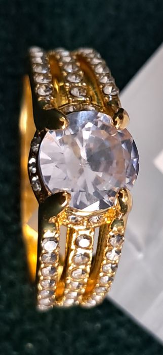 Pierścionek złoty złotopodobny rozm 9