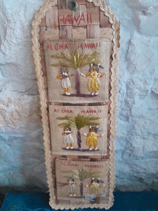 9 bases de copos"Offley" bolsa artesanal  de viagem/Hawai