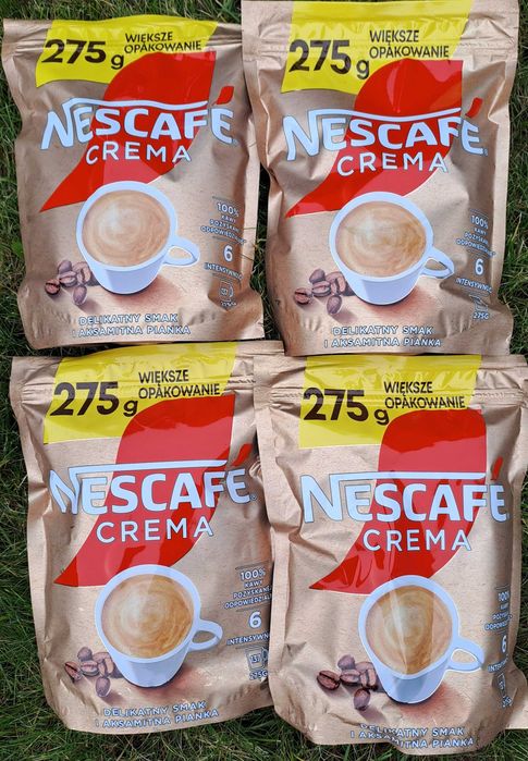 Bogaty zestaw Nescafe Crema: 4x275 g plus gratisy