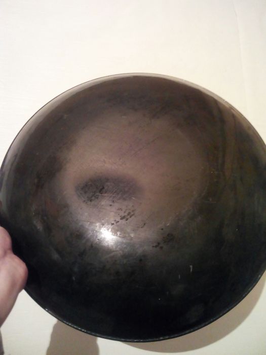 Железный поднос разнос блюдо для фруктов с росписью 37 см СССР