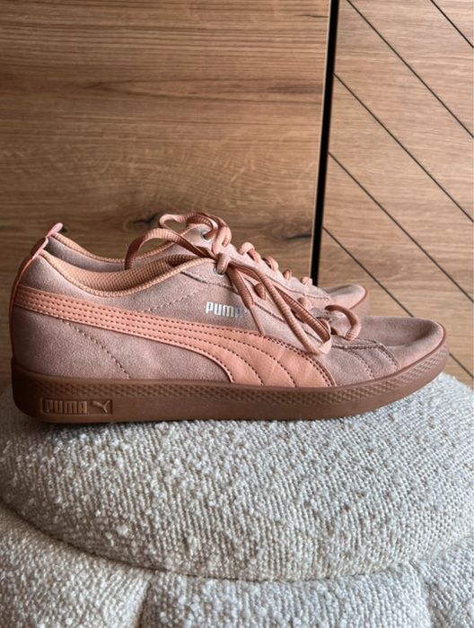Puma Smash zamszowe łososiowe rozmiar 38