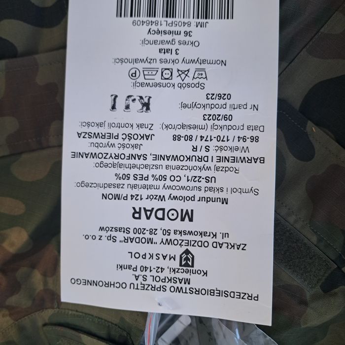 Mundur polowy zimowy 124/P
