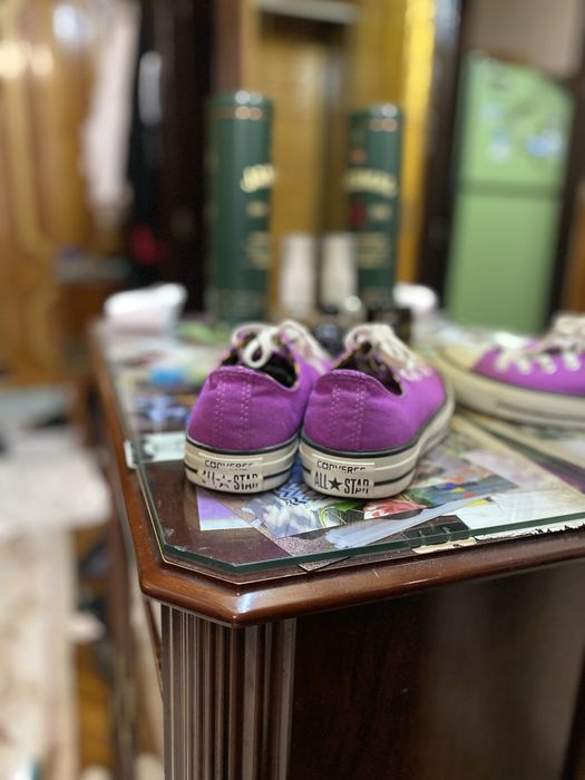Оригінальні Converse All Star, р. 39 (24.5 см), фіолетові, подвійний