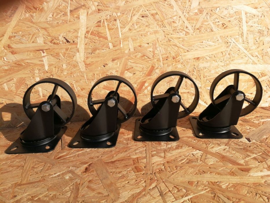 Kółka koła meblowe industrialne loft retro czarne