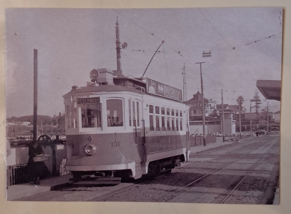 Postais com antigos Carros Eléctricos da Cidade do Porto.
