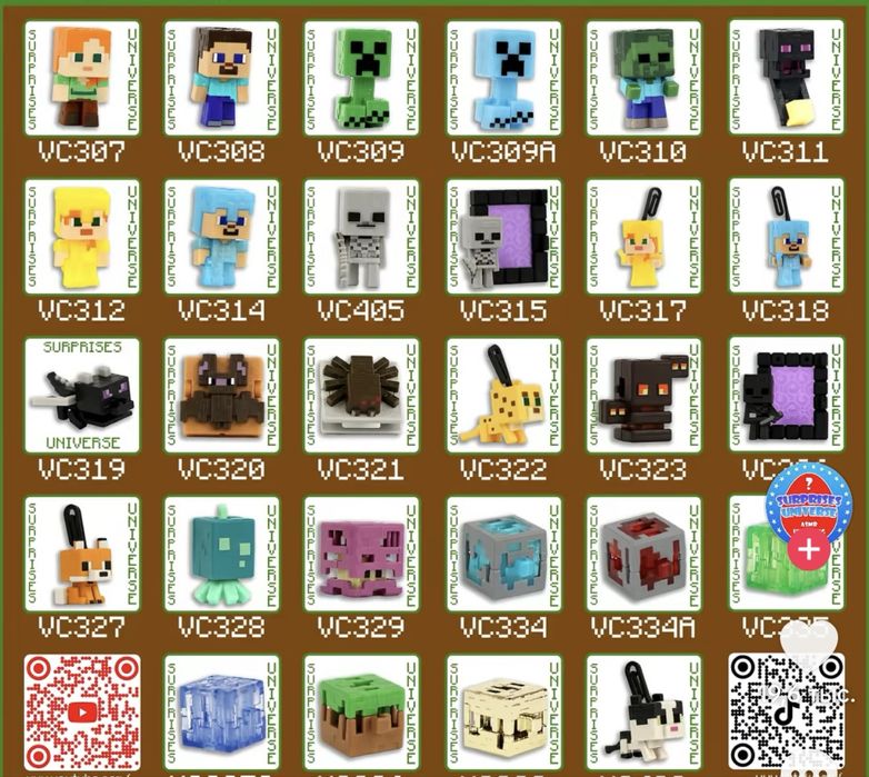 Повна колекція minecraft kinder